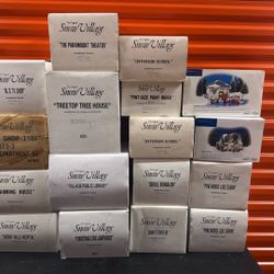 Lot Of  17  Department 56 The Original Small Village