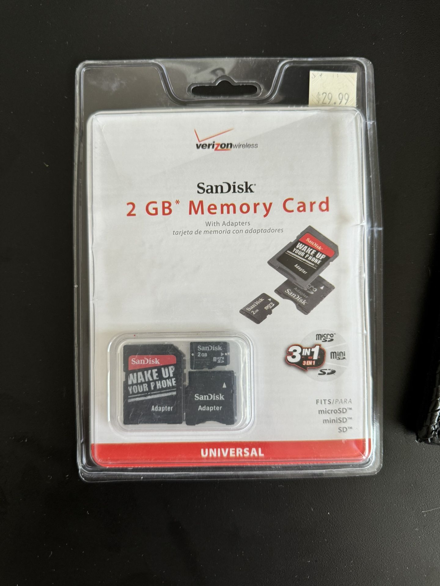 Verizon SanDisk 2GB Memory Card Brand New