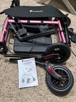 FlyingJoy Rollator Walker Pink NEW