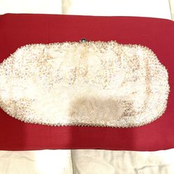 Vintage Beaded Clutch Fancy Clasp