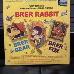 BRER RABBIT VINYL LP Walt Disney’s Songs And Stories Of Uncle Remus (1970)