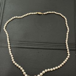 Golden Pearl Necklace