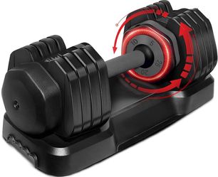 Selectorized Dumbbell 25 Lbs Adjustable Easy With Base Brand New $55