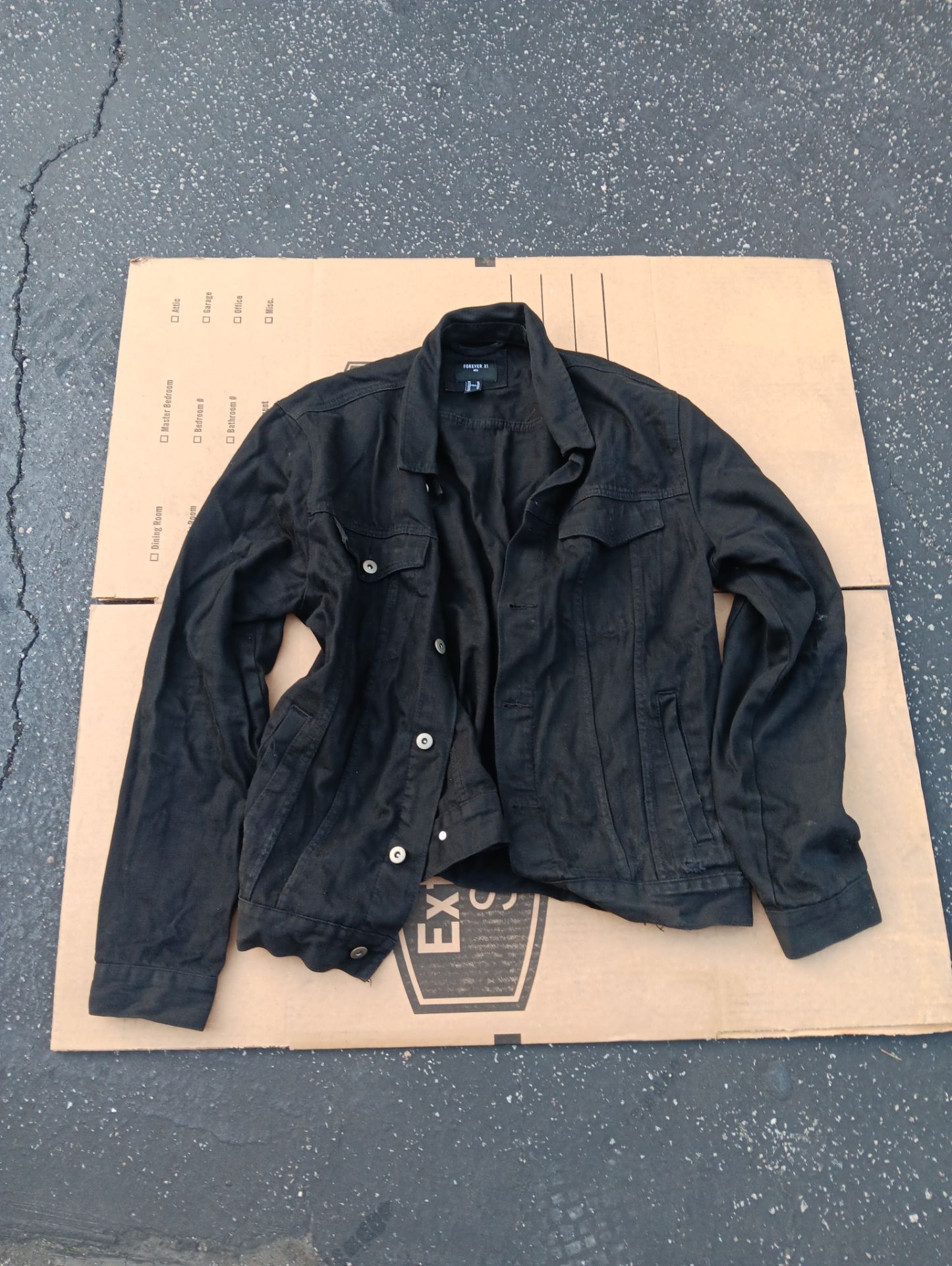 Black jeans jacket