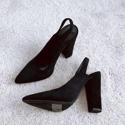 Forever 21 Suede Sling-back Heels - Retail $40