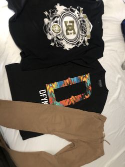 Men’s shirts and jogger pants