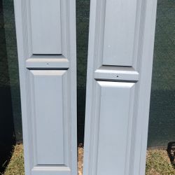 Raised Panel Outdoor Decorative Vinyl Shutters VARIOUS SIZES