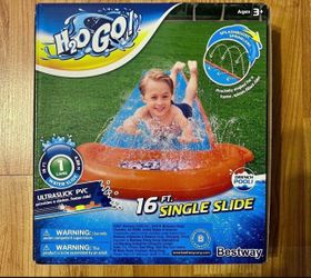 H2O Go slip and slide with splash boost sprinklers