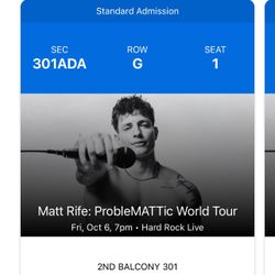 Matt Rife Hollywood Fl 7pm