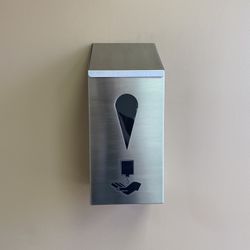 Hanging STAINLESS Hand Sanitizer Box - Dispenser Included