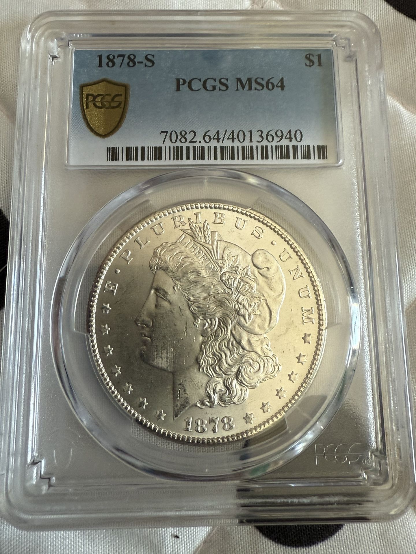 1878-S PCGS MS64 Morgan Silver Dollar