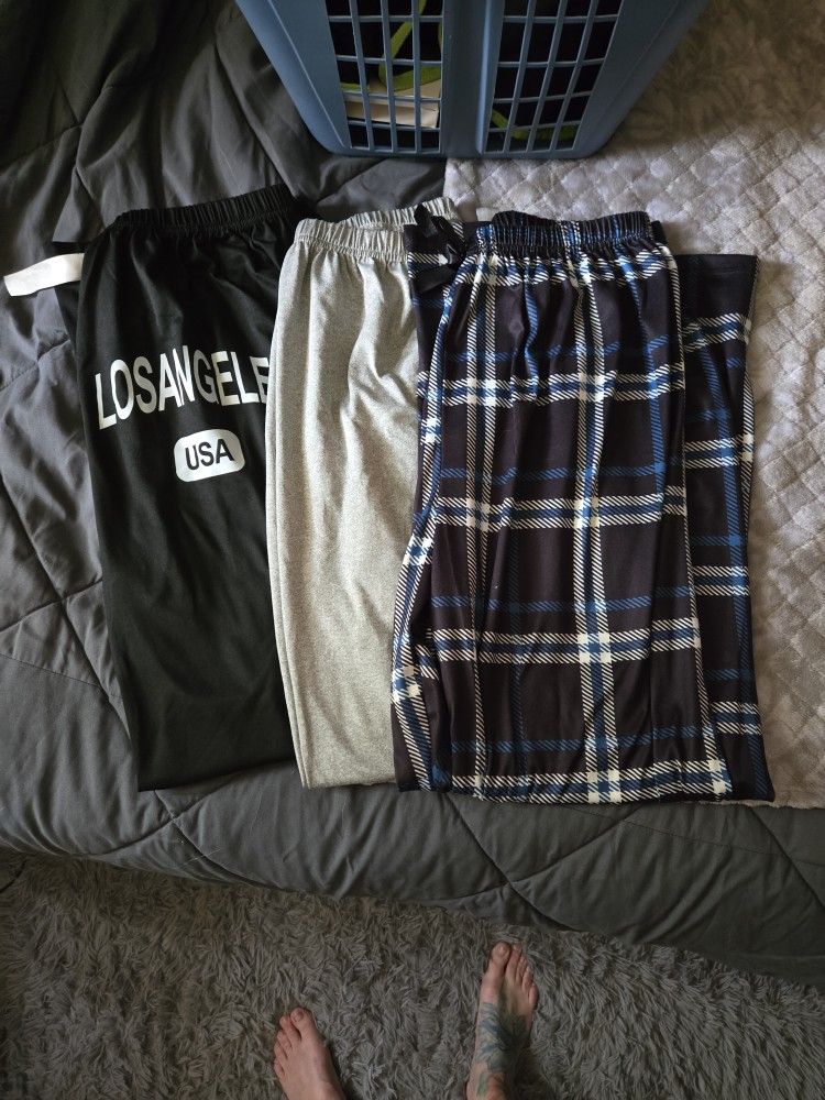 3 Pairs Women's Pajama Pants - NEW