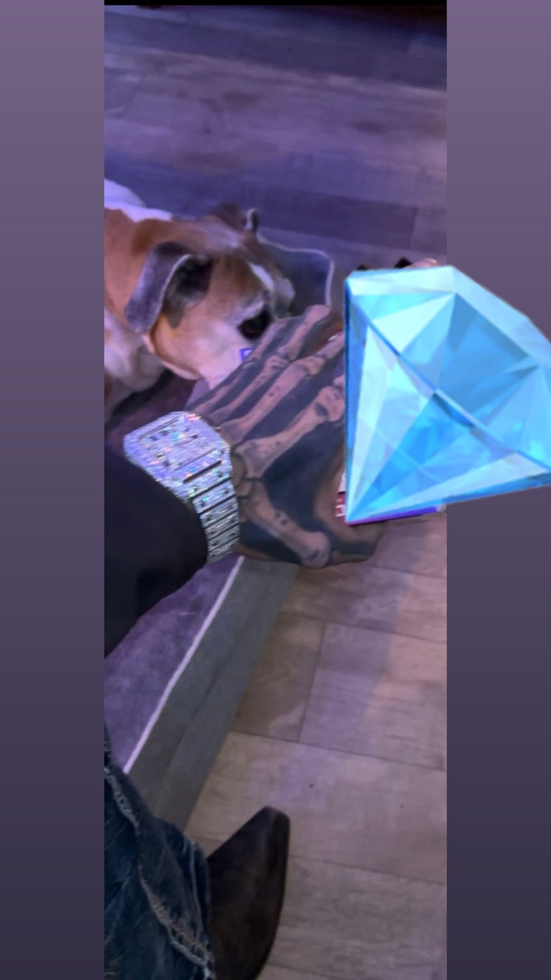 Bust Down Moissanite Watch