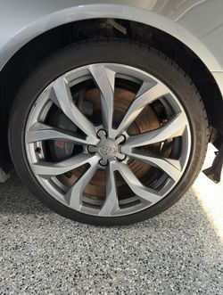 4 OEM Audi 20’ wheels and tires 5x112