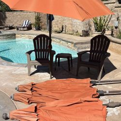 Outdoor Umbrellas & cushion bundle