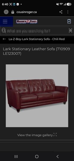 SOFA  ( Leather La-Z-Boy Lark Stationary )