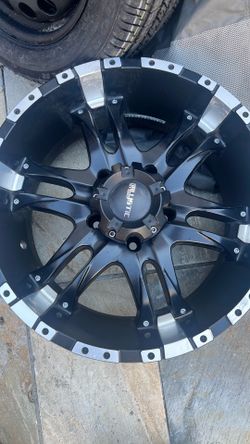 Rims for truck Ballistic off Road  20 in by 9 width