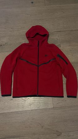 Nike Tech Fleece Full-Zip Hoodie Red