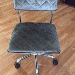 Velvet Gray Chair