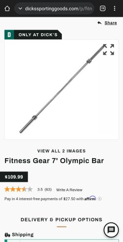 7ft. 45lbs. Olympic Bar