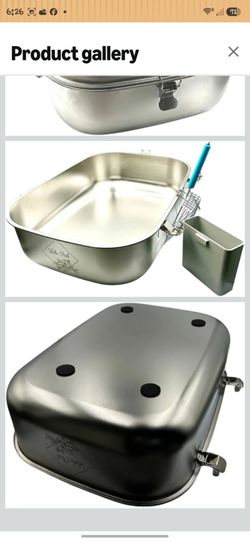Extra Large Stainless Steel Cat Litter Box with High Sided Enclosure