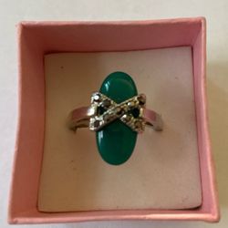 Silver-rings Jade rings