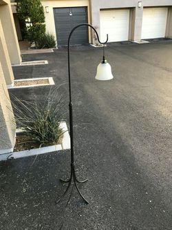Vintage hanging lamp with foot switch