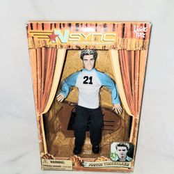 NSYNC JUSTIN TIMBERLAKE DOLL IN DAMAGED BOX