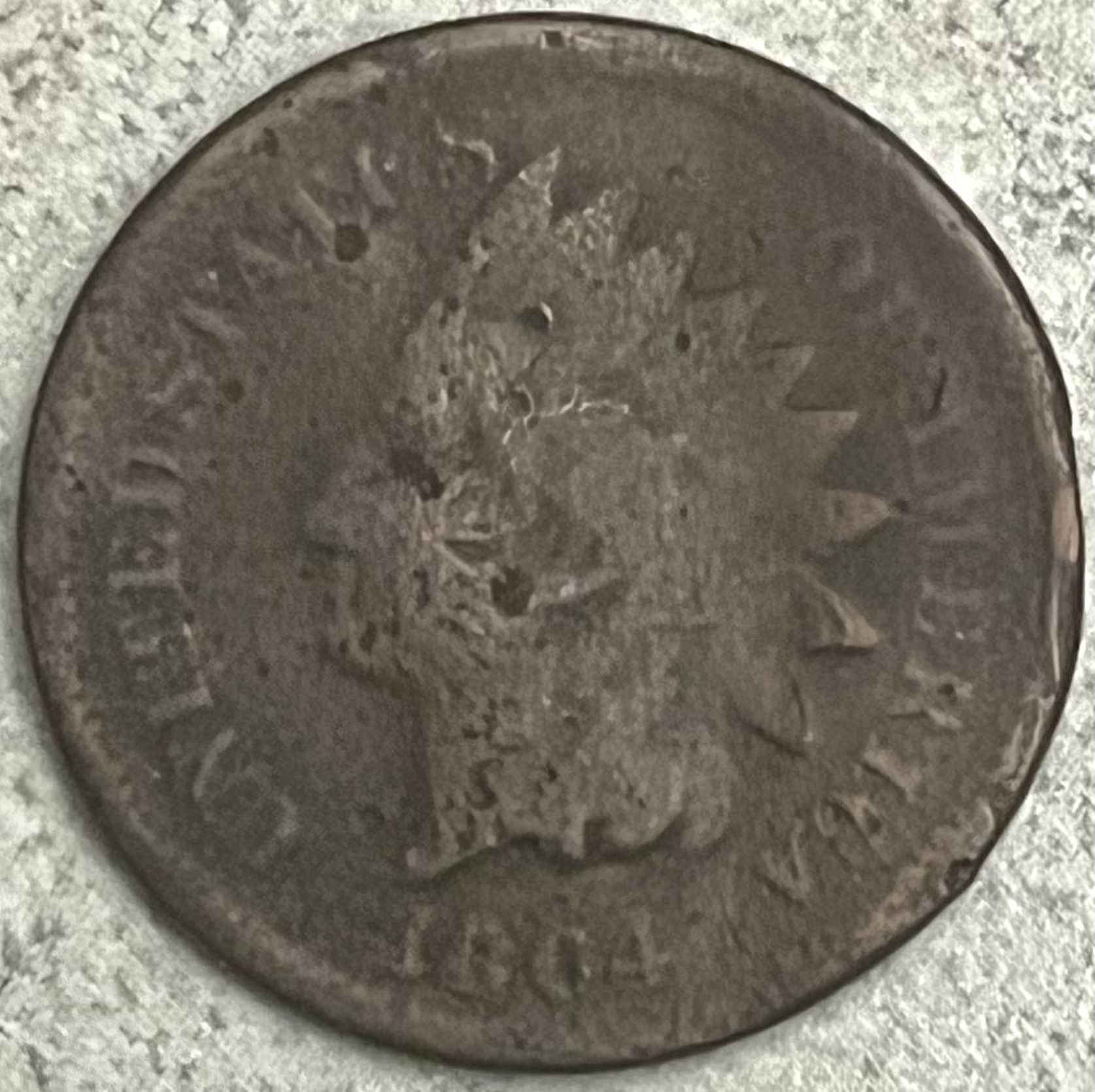 1864 Indian Head Cent - with āLā