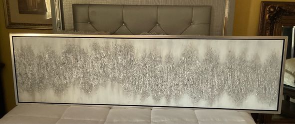 LUXURY  ELEGANT SILVER PICTURE  71X20