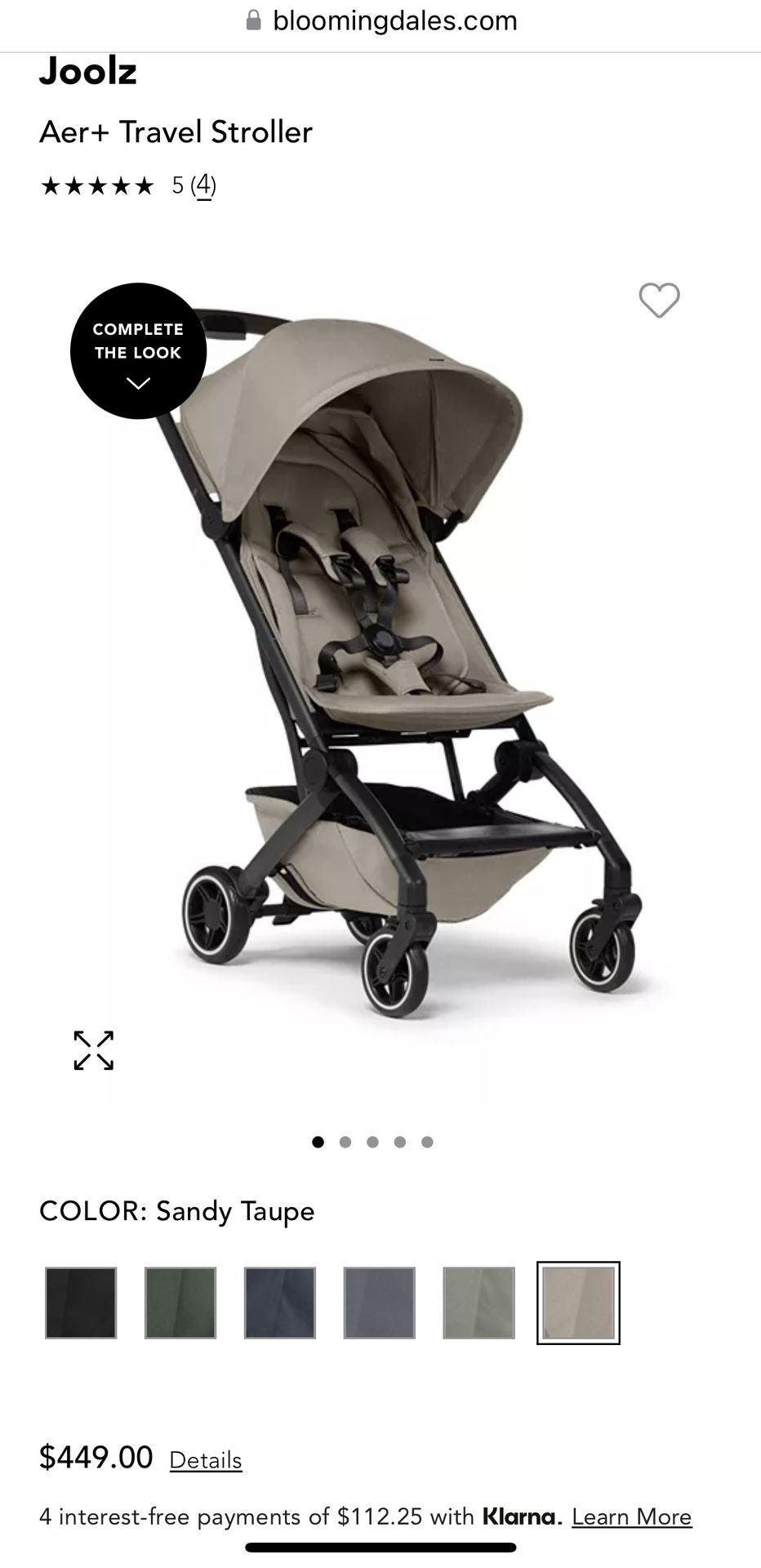 Brand New Joolz Aer Stroller