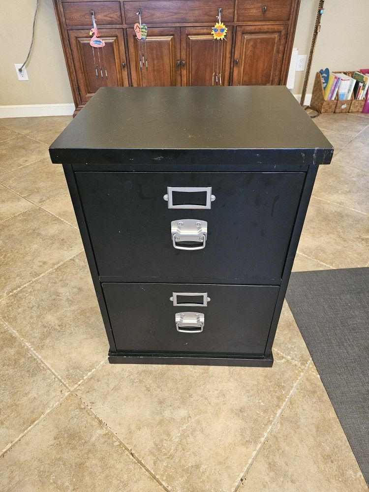 Pottery Barn Bedford 2-Drawer File Cabinet
- Black