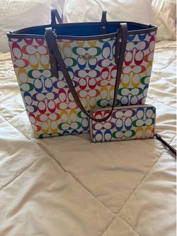 Coach tote bag and wallet