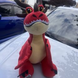 Build A Bear Hookfang How To Train Your Dragon Retired 16" Red Plush