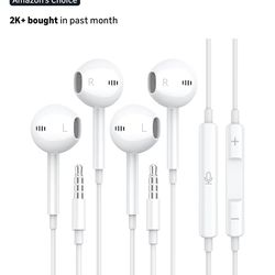 Wired Apple earbuds