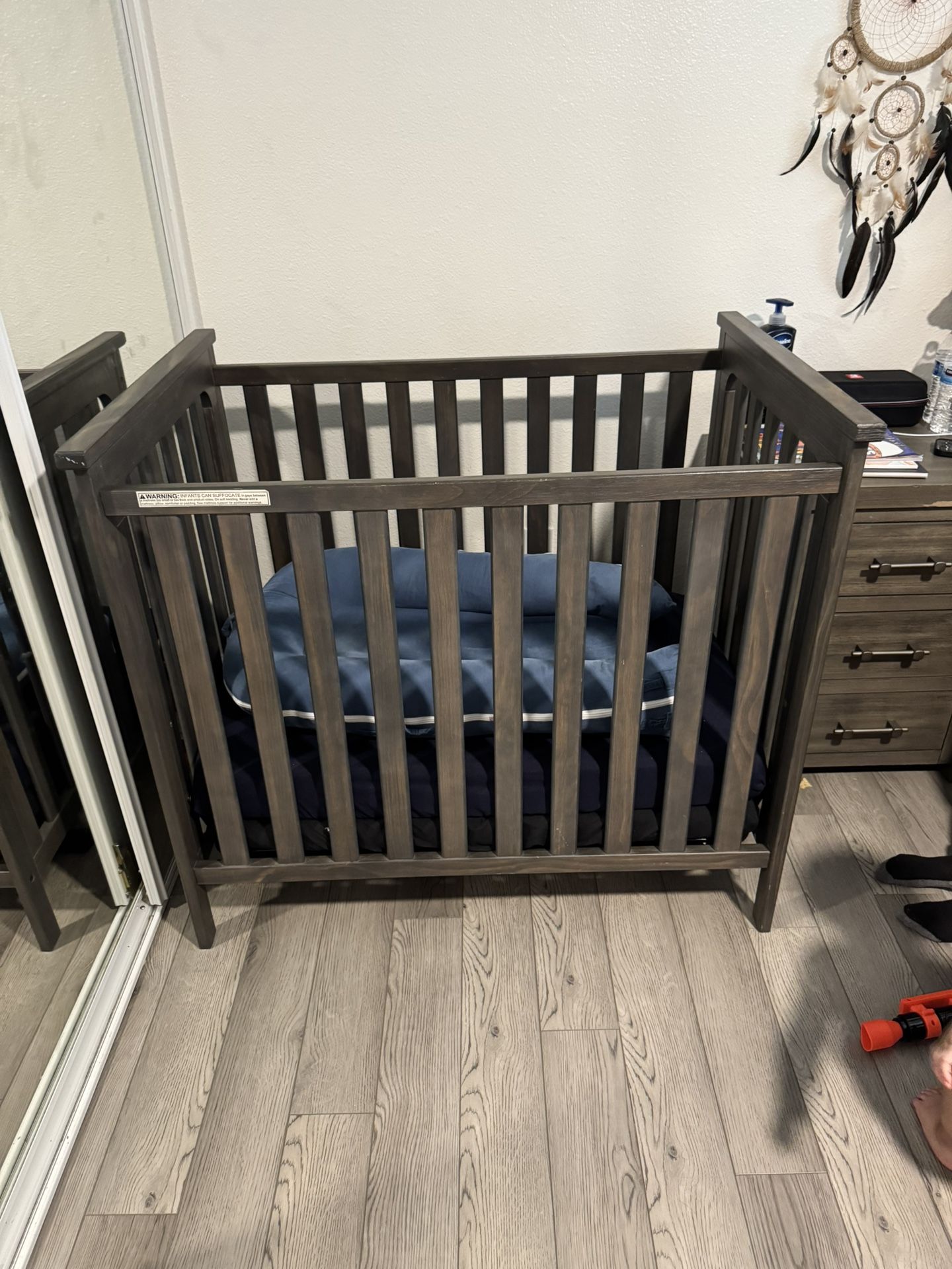 Mini Crib W/Mattress