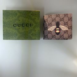 Gucci Brown Bee Wallet 