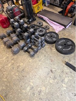 1,000 LBS Free Weights + Weider Pro 435 Bench/Rack & Bar – $950 OBO