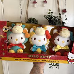 Hello Kitty 2026 Year of the Horse 3 piece- plush set