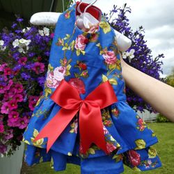 ♡《BRAND NEW!! ♡ HANDMADE DOGGY 🐩DRESS》♡  MEDIUM 