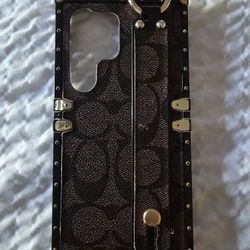 Dark Brown Phone Case for Samsung Galaxy S24 Ultra