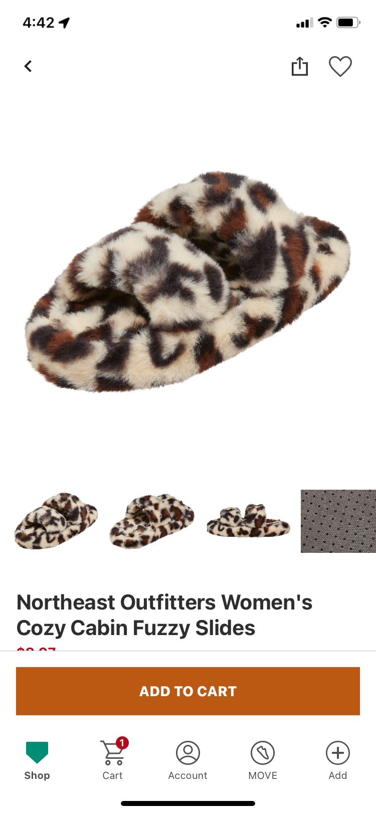 NorthEast Cozy Cabin Slippers Women’s 4-6