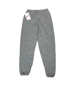 Vintage Jerzees Sweatpants Mens Small S Gray Joggers Blank Made In The USA BNWT!
