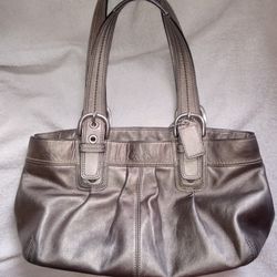 Coach Handbag Silver