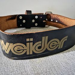 Weider  Leather Weight Lifting Belt