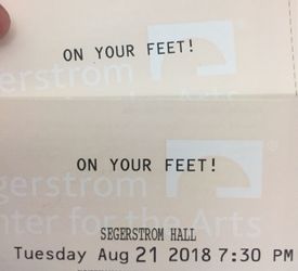 Dos tickets para On Your Feet”