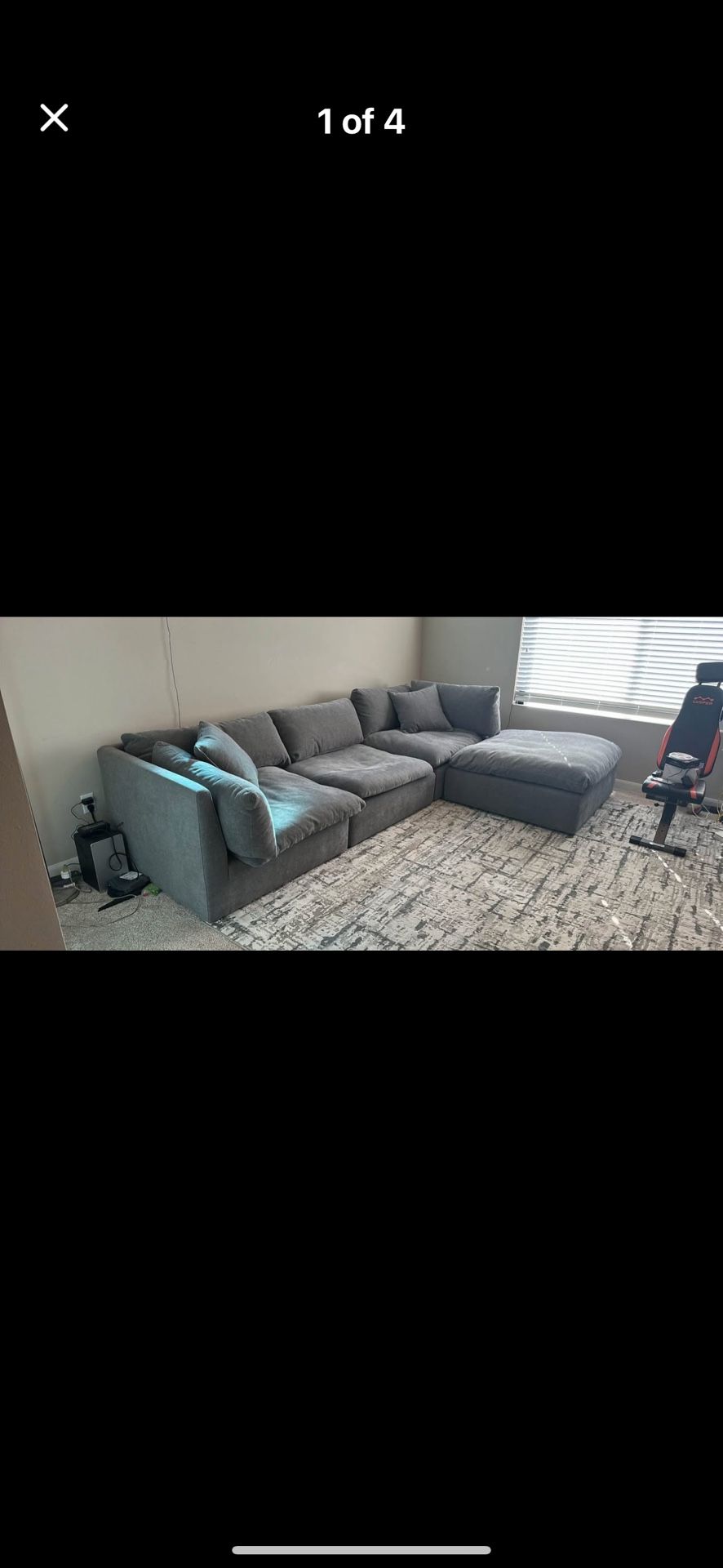 Sectional And Rug