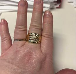 Dome Ring with Stone Accents
