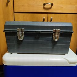 Contico Tuff-Box grey tool box 18" with tray

