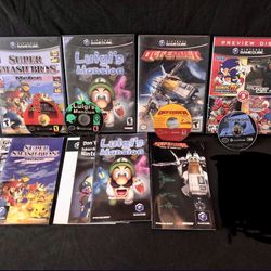 Lot Of 4 Nintendo GameCube Games Luigi’s Mansion / Super Smash Bros. Melee